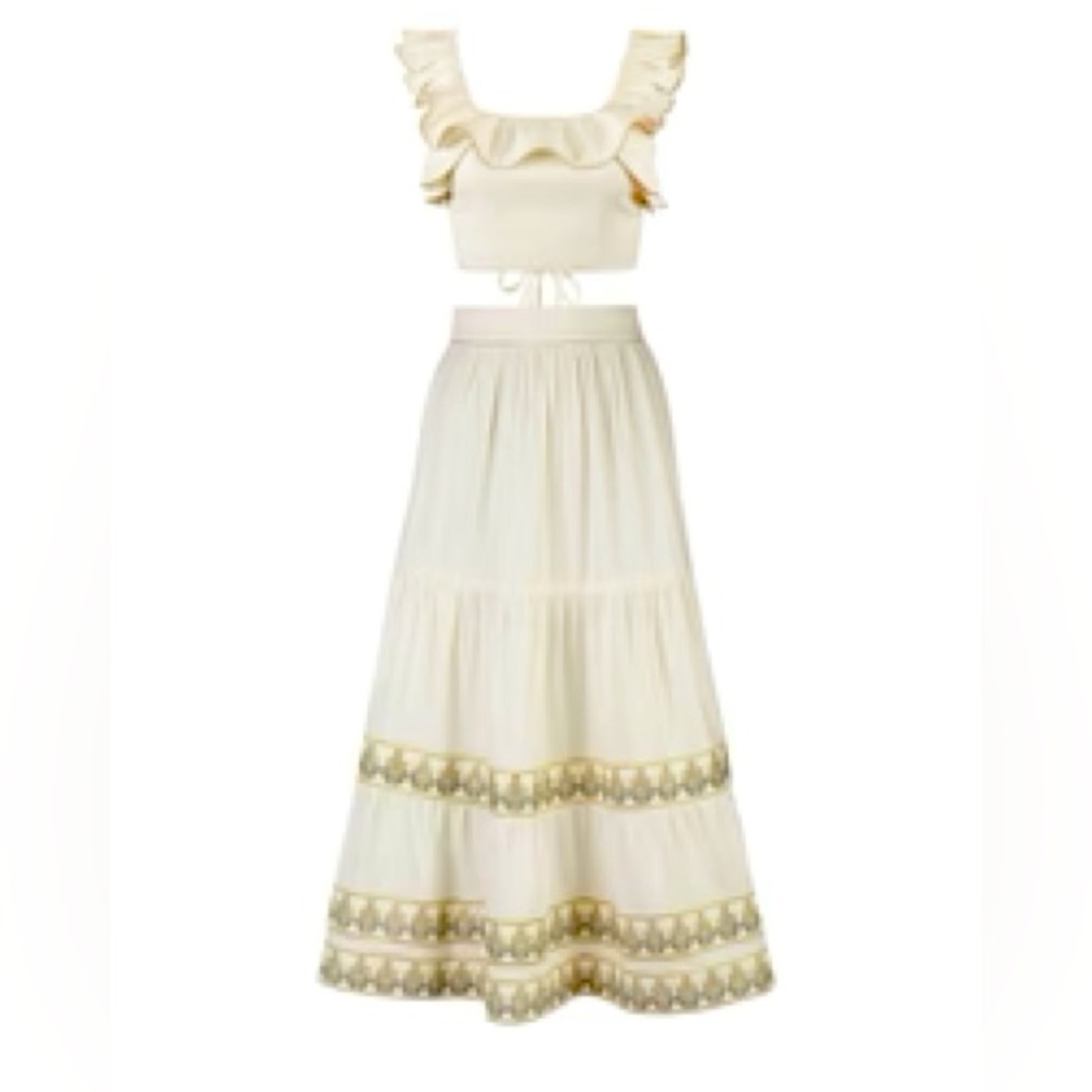 Rosewater House 
NWT Parya ruffle skirt & Malika bustier top sold as a set.